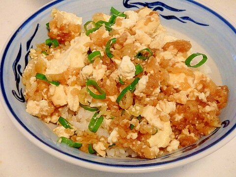 激安★豆腐天かす丼